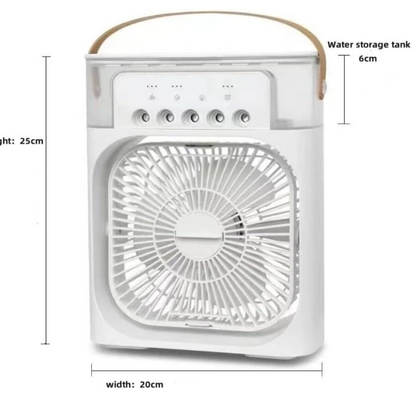 Mini Aire Portátil, Humidificador y Ventilador